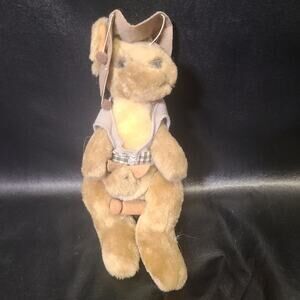 CA Australia Swaggy Kangaroo outdoor plush with joey